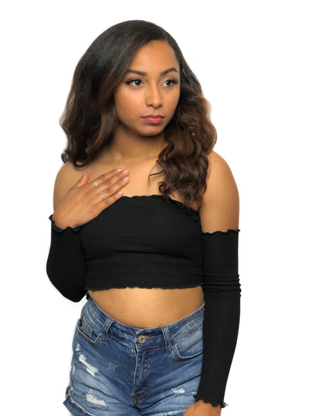 Margarita Off-Shoulder Crop Top